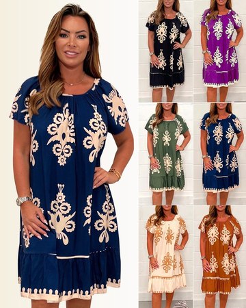 💃Геометрична рокля с квадратно деколте