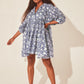 🌸👗 PROMO FLASH 50% ! Robe Courte Tunique Florale Été – Col V, Demi-Manches, Tissu Léger, Idéale Quotidien & Sorties ✨