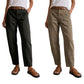 Versatile tapered pants 👖 High-waisted and slim-fitting, practical pockets, wrinkle-resistant fabric, creates the illusion of longer legs 📏