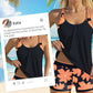 🌊🌴🌞 Дамски бански комплект от две части с щампа Tankini и къси панталони👙