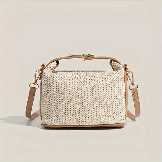 👜Стилна чанта през рамо за жени с откачаща се каишка и дизайн с катарама