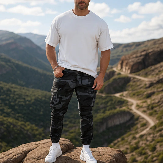Мъжки ежедневни камуфлажни работни панталони