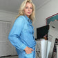 🎁2026 New Arrivals 49% OFF💥Women’s Faux Denim Pajama 2-Piece Set1