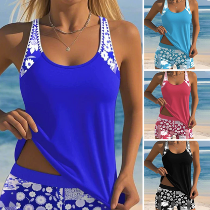 🔥 S-3XL 🏖️ Секси шарена тениска и шорти, двуделен бански 🏊‍♀️👙