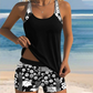 🔥 S-3XL 🏖️ Секси шарена тениска и шорти, двуделен бански 🏊‍♀️👙