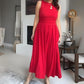 📢📢50% отстъпка!! ⏰Елегантна дълга рокля с обло деколте за жени 👗