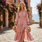 Women's Off-Shoulder High-Waist Dress