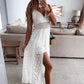 💕Ограничена продажба 30% ОТСТЪПКА👗Женски гащеризон с тънки презрамки – Свободен гащеризон за отдих с изрязан дизайн✨