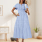 💕Wiosenna oferta specjalna 50% ZNIŻKI💕 Sukienka maxi w stylu bohemy z wiązaniem w talii