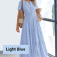 💕Wiosenna oferta specjalna 50% ZNIŻKI💕 Sukienka maxi w stylu bohemy z wiązaniem w talii
