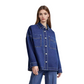 ✨ НАЙ-МНОГО 50%! 🧥 Дамско Casual Дълъг Ръкав Фармерско Яке – Oversized Кройка и Патлици