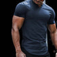 👕 30% ОТСТЪПКА СЕГА! 💪 Спортна тениска за мъже с плътен цвят – дишаща, еластична и отвеждаща влагата – идеална за тренировки, бягане или ежедневен комфорт 🏃‍♂️