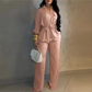 👚 50% ОТСТЪПКА! 🌸 Дамско Тениска с Въже и Комплект с Широки Панталони – Удобно, Универсално и Идеално За Спокоен Вид 💃