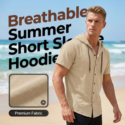 👕Мъжки худи за лято ✅ Дишащ лен | Свободен и елегантен стил 🏖️ -30% 🔥