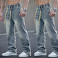 👖Мъжки дънки с широк крак и връзки за всички сезони👖