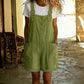 🎉⭐Ретро едноцветен гащеризон с регулируеми презрамки