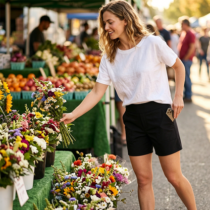 👖 30% ОТСТЪПКА! ✨ Дамски шорти с висока талия – Контрол на корема, 4-посочно разтягане, меки като масло 🍑