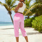Gingham Capri Pants – Комфорт с връзки и дишащ памук-лен