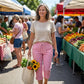 Gingham Capri Pants – Комфорт с връзки и дишащ памук-лен