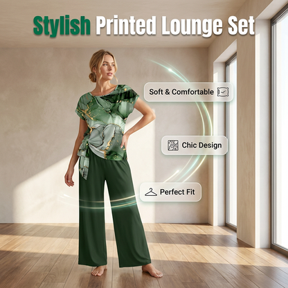 Стилен комплект lounge с щампа