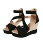 👡 Sandale Wedge Peep-Toe с Каишка: Елегантност & Летен Комфорт! ✨