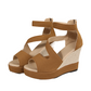 👡 Sandale Wedge Peep-Toe с Каишка: Елегантност & Летен Комфорт! ✨