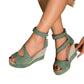 👡 Sandale Wedge Peep-Toe с Каишка: Елегантност & Летен Комфорт! ✨