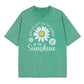 🌼☀️ Унисекс тениска с маргаритки и винтидж измиване – Свободна кройка, S–3XL ✨