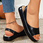 🔥 49% ОТСТЪПКА! 👡 Дамски сандали на платформа ✨ Блестящ дизайн, отворени пръсти и спортен стил за лятото и ежедневието