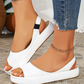 🔥 49% ОТСТЪПКА! 👡 Дамски сандали на платформа ✨ Блестящ дизайн, отворени пръсти и спортен стил за лятото и ежедневието