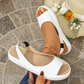 🔥 49% ОТСТЪПКА! 👡 Дамски сандали на платформа ✨ Блестящ дизайн, отворени пръсти и спортен стил за лятото и ежедневието