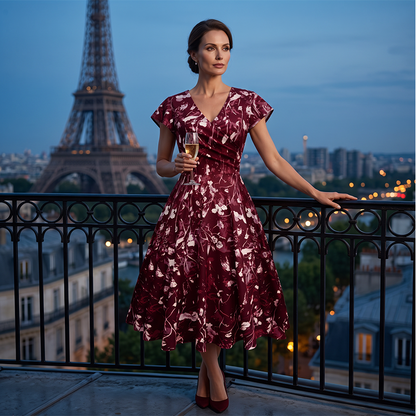 👗 Елегантна рокля с щампа за жени