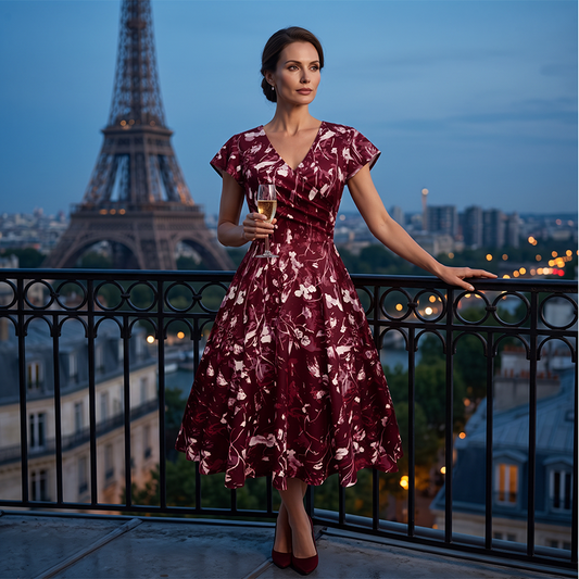👗 Елегантна рокля с щампа за жени