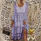 Rochia casual pentru femei cu maneci lungi, din patchwork