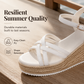 👡 Сандали с клиновидна подметка BOHO стил Кръстосани каишки – Сбогом на скучните обувки